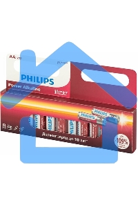 Элемент питания алкалиновый AA/LR6 1.5В Power (блист. 12шт) Philips Б0064661