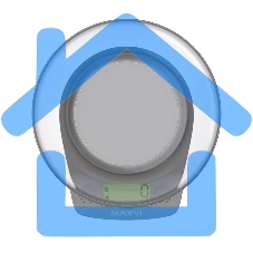 Весы кухонные Maxvi KS102P grey