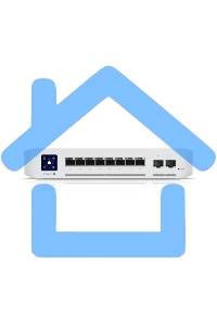 Коммутатор PoE в стойку Ubiquiti UniFi Switch Enterprise 8 PoE USW-Enterprise-8-PoE 8х 2.5G RJ45, 2х 10G SFP+, раздача 120 Вт
