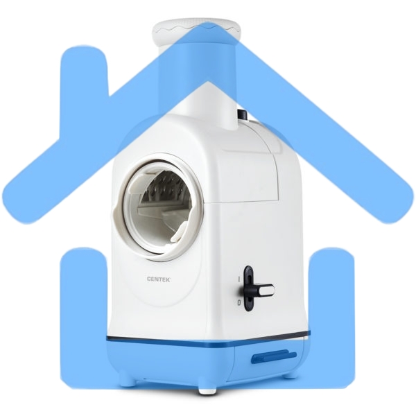 Мультирезка Centek CT-1382 <300Вт> 5 насадок / измельчение /шинковка/ волнистая /грубая нарезка