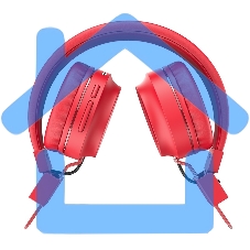 Гарнитура беспроводная полноразмерная HOCO W25, красный