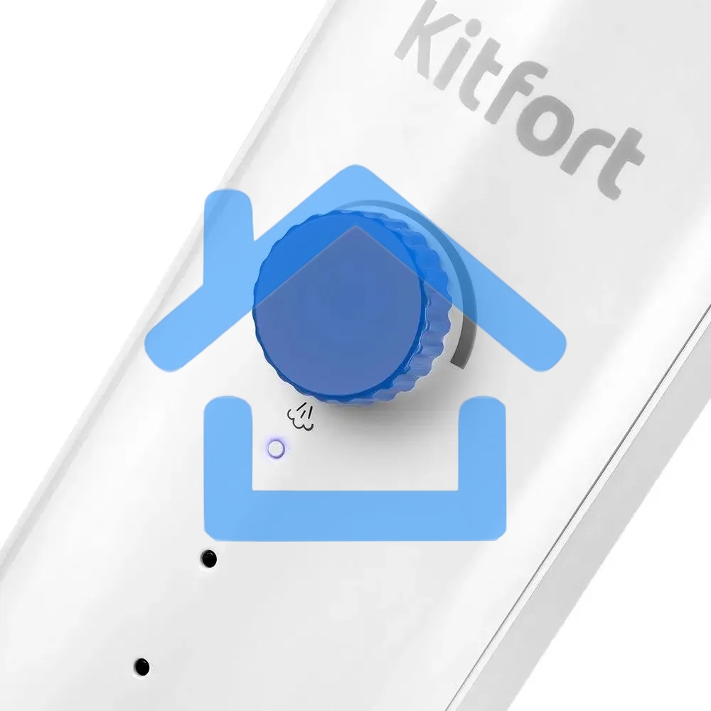 Швабра паровая Kitfort КТ-1048-3 белый/синий