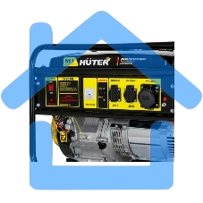 Электрогенератор бензиновый Huter DY8000L, 6.5 кВт, 91 дБ, 69.8 кг