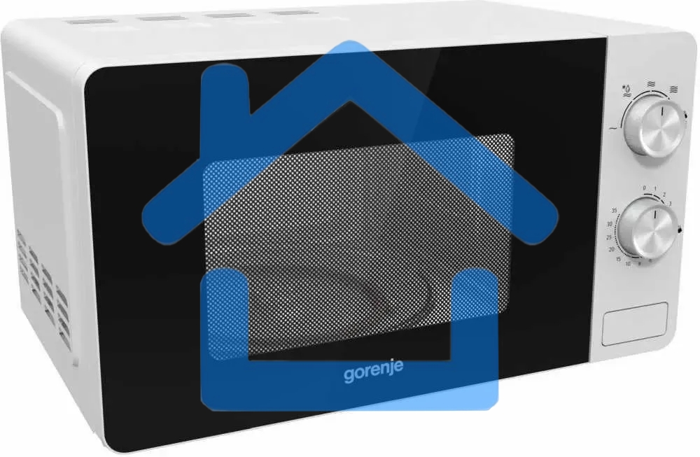 Микроволновая печь Gorenje MO20E1W белый, 20 л, 800 Вт, переключатели - поворотный механизм