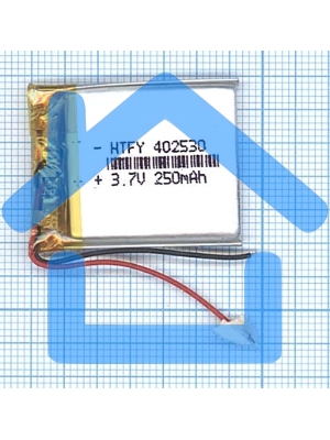Аккумулятор Li-Pol (батарея) 4*25*30мм 2pin 3.7V/250mAh