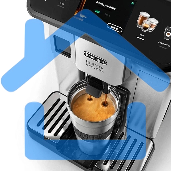 Кофемашина DeLonghi ECAM450.55.S серебристый/черный, исп. кофе - зерновой/молотый, 1.8 л, 1450 Вт, 19 Бар