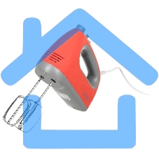 Миксер ручной Hyundai HYM-H4511 500Вт красный/серый