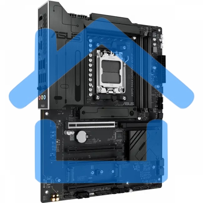 Материнская плата ASUS X870 MAX GAMING WIFI7, AM5, AMD X870, 4xDDR5, 4xSATA, 3xM.2, 1xPCIe 5.0 x16, 2xPCIe 4.0 x16, 1xPCIe x1, 1xHDMI, 2xUSB-C 40Gbps (USB4), 1xUSB-A 10Gbps, 3xUSB-A 5Gbps, 4xUSB-A 2.0, 1x2.5Gb LAN, Wi-Fi 7, Bluetooth 5.4, 3x3.5 мм, 7.1, A