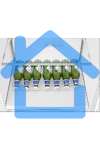 Встраиваемый холодильник Korting KSI 1221, белый однокамерный 173л, морозилка отсутствует, капельное