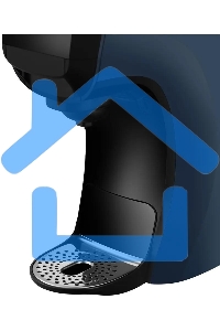 Кофеварка капсульная Kitfort КТ-7462 синий/черный, исп. кофе - капсулы Nespresso, Dolce Gusto/молотый, 0.85 л, 1450 Вт, 19 Бар