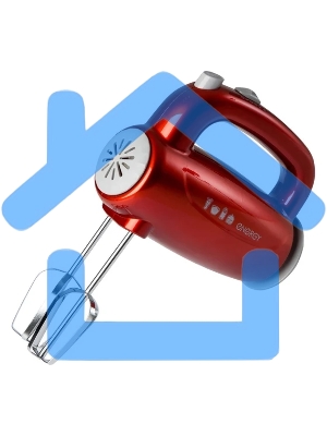 Миксер Energy EN-295R, 5 скоростей, 300 Вт, красный (152486)