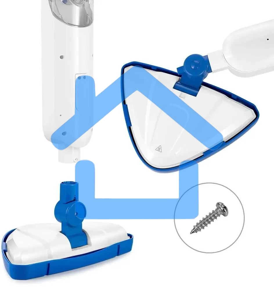 Швабра паровая Kitfort КТ-1048-3 белый/синий