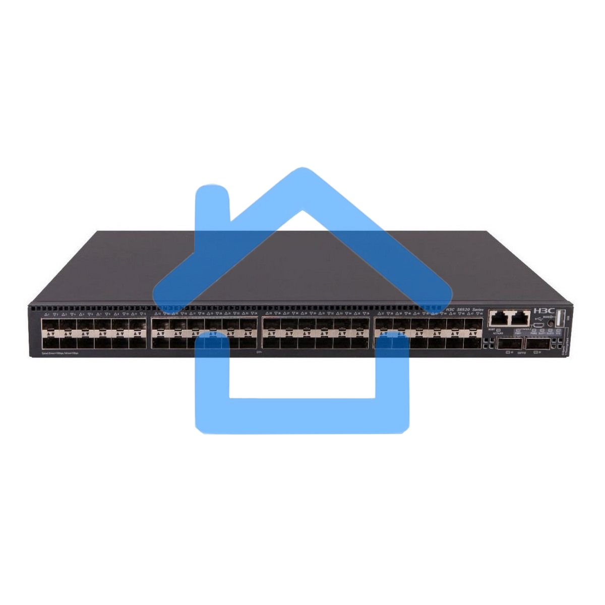 Коммутатор H3C LS-6520X-54HC-EI L3 Ethernet Switch 48SFP Plus+2QSFP28 w/o PSU and Fan 