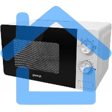 Микроволновая печь Gorenje MO20E1W белый, 20 л, 800 Вт, переключатели - поворотный механизм