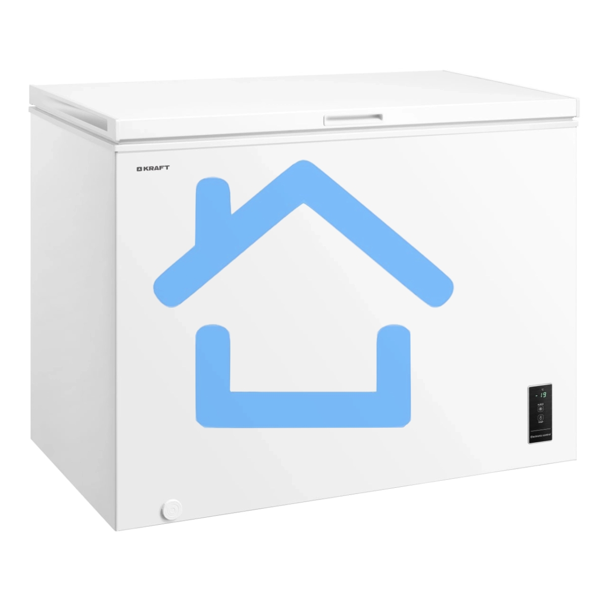 Морозильный ларь Kraft BD(W)-360BL белый, 345л