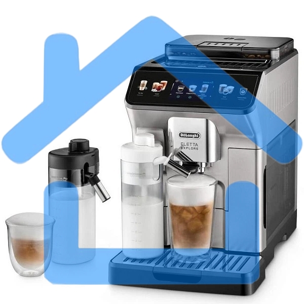 Кофемашина DeLonghi ECAM450.55.S серебристый/черный, исп. кофе - зерновой/молотый, 1.8 л, 1450 Вт, 19 Бар