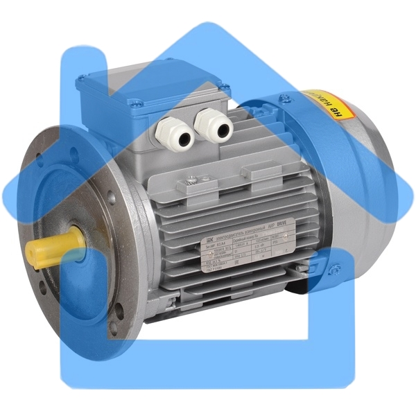 Электродвигатель IEK DRV063-B4-000-4-1530 асинхронный трехфазный АИР 63B4 380В 0.37 кВт 1500 об/мин 3081 DRIVE