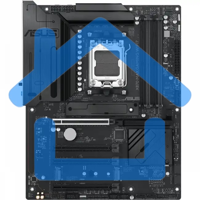 Материнская плата ASUS X870 MAX GAMING WIFI7, AM5, AMD X870, 4xDDR5, 4xSATA, 3xM.2, 1xPCIe 5.0 x16, 2xPCIe 4.0 x16, 1xPCIe x1, 1xHDMI, 2xUSB-C 40Gbps (USB4), 1xUSB-A 10Gbps, 3xUSB-A 5Gbps, 4xUSB-A 2.0, 1x2.5Gb LAN, Wi-Fi 7, Bluetooth 5.4, 3x3.5 мм, 7.1, A