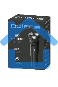 Электробритва роторная Polaris PMR 0411RC ProLong 4D Li+ реж.эл.:3 питан.:элек.сеть/аккум. черный