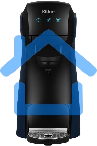 Кофеварка капсульная Kitfort КТ-7462 синий/черный, исп. кофе - капсулы Nespresso, Dolce Gusto/молотый, 0.85 л, 1450 Вт, 19 Бар