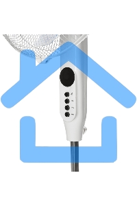 Вентилятор напольный DUX 7 лопастей, д/у управление, 50Вт белый 60-0221