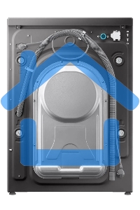 Стиральная машина Samsung WW80AGAS26AXLD серый, загрузка фронтальная 8 кг, 1200 об/мин, класс: A