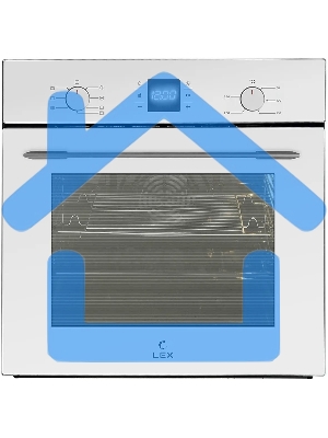 Электрический духовой шкаф LEX EDM 076 WH, встраиваемый, белый