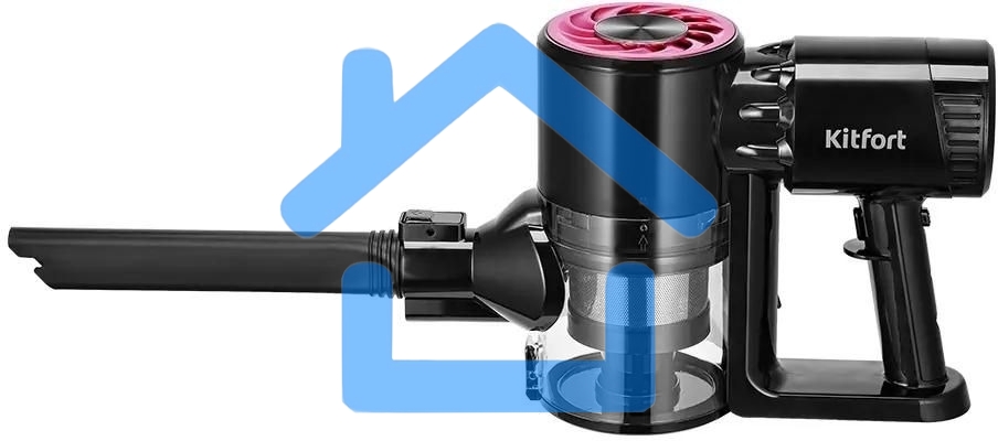 Пылесос Kitfort КТ-5291 300Вт черный/розовый