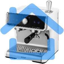 Кофеварка рожковая Kitfort КТ-7170 серебристый/белый, исп. кофе - молотый, 2,8 л, 2900 Вт, 20 Бар