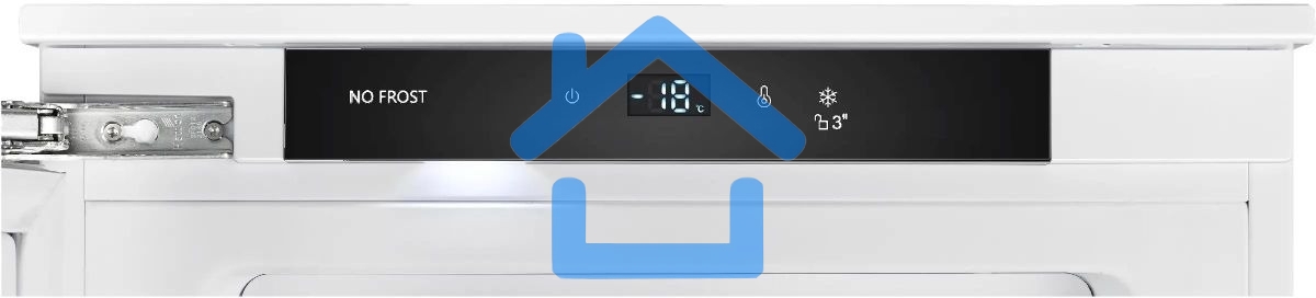 Встраиваемый холодильник Korting KSI 1221, белый однокамерный 173л, морозилка отсутствует, капельное