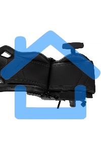 Кресло игровое Knight Gladiator черный, эко.кожа, крестов. металл