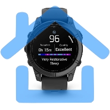 Умные часы Garmin Fenix E AMOLED темно-серый, черный 47мм