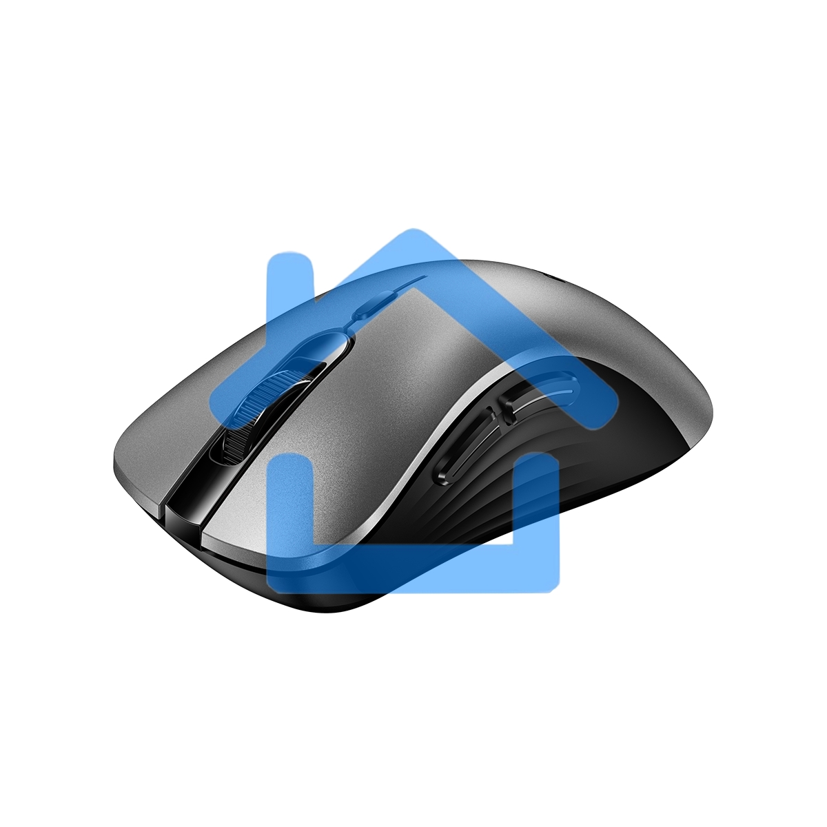 Мышь беспроводная Genius Ergo 8100S AI серебристо-серый, 1600 dpi, радиоканал, USB, кнопки - 6
