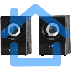 Акустическая система Oklick OK-160 2.0 черный 6Вт