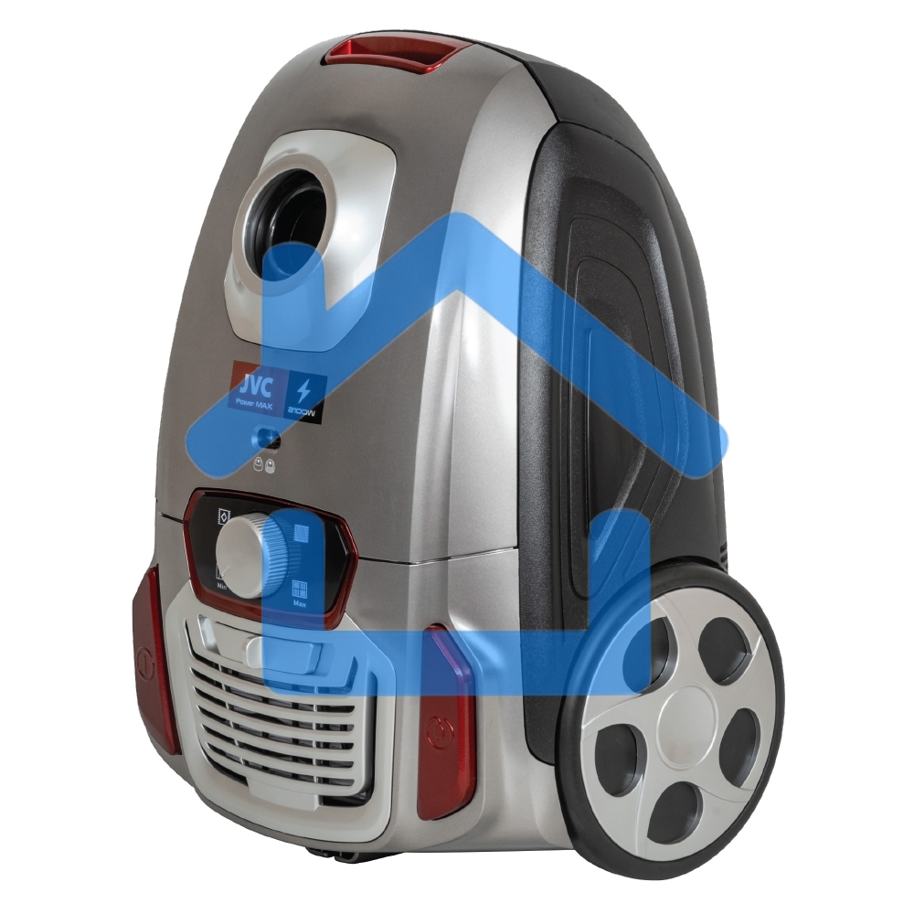 Пылесос JVC JH-VB250 серый, 360/2100 Вт, уборка сухая, пылесборник мешок 3 л