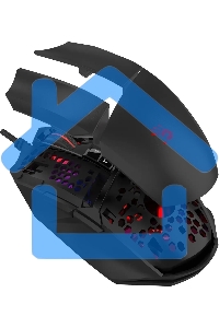 Мышь проводная A4Tech Bloody W65 Max Mini черный, 12000 dpi, USB, кнопки - 9