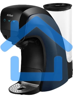 Кофеварка капсульная Kitfort КТ-7462 синий/черный, исп. кофе - капсулы Nespresso, Dolce Gusto/молотый, 0.85 л, 1450 Вт, 19 Бар