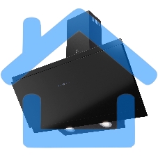 Вытяжка каминная LEX Furia 900 черная, 89.5 см, 1050 куб. м/ч, 50 дБ