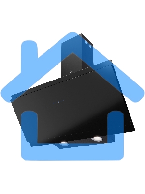 Вытяжка каминная LEX Furia 900 черная, 89.5 см, 1050 куб. м/ч, 50 дБ