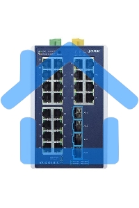 Коммутатор Planet IGS-4215-24T4X Industrial L2+ 24-Port 10/100/1000T + 4-Port 10G SFP+ Managed Ethernet Switch