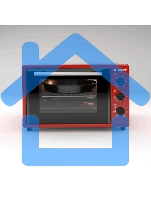 Мини-печь KRAFT KN-MO 3904 FRKR красный