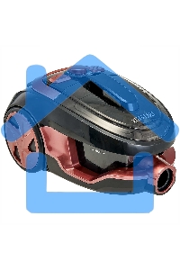 Пылесос DELTA LUX DE-3501 СУПЕР-ЦИКЛОН, черный с терракот