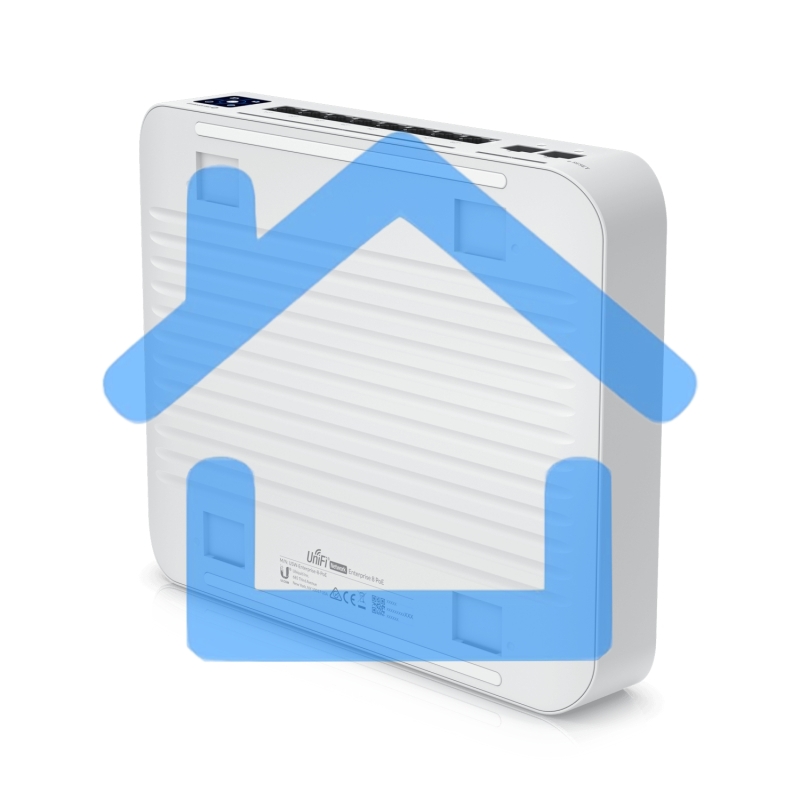 Коммутатор PoE в стойку Ubiquiti UniFi Switch Enterprise 8 PoE USW-Enterprise-8-PoE 8х 2.5G RJ45, 2х 10G SFP+, раздача 120 Вт
