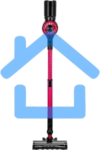 Пылесос Kitfort КТ-5291 300Вт черный/розовый