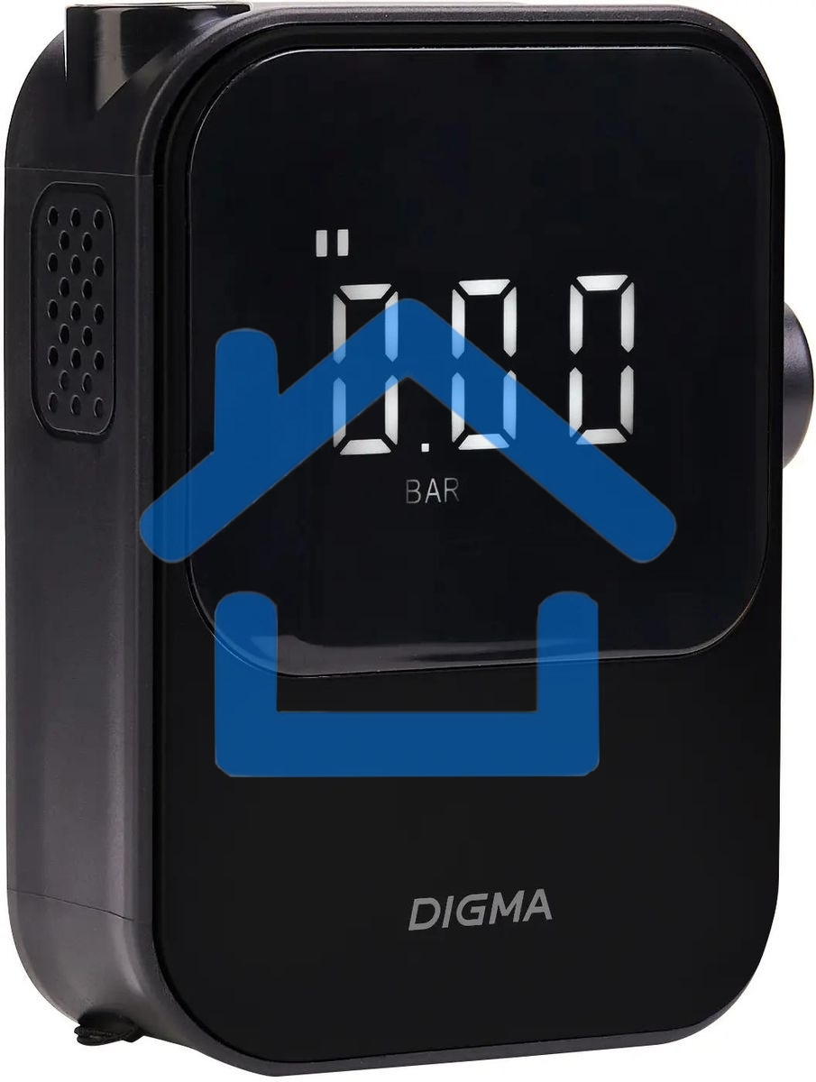 Автомобильный компрессор Digma QBK-120B черный, шланг 0.2м