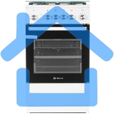 Плита газовая De Luxe 5040.40Г (КР) ЧР белый, конфорок 4 шт, духовка 46 л, 50 см x 85 см x 50 см Плита газовая De Luxe 5040.40Г (КР) ЧР белый, конфорок 4 шт, духовка 46 л, 50 см x 85 см x 50 см