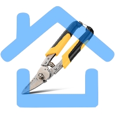 Ножницы по металлу Deli DL351215 215мм, нержавеющая сталь, прорезиненная рукоятка, возвратная пружина Ножницы по металлу Deli DL351215 215мм, нержавеющая сталь, прорезиненная рукоятка, возвратная пружина