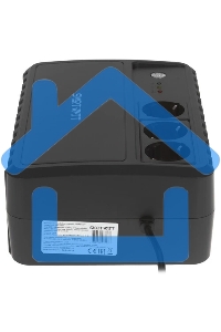 Источник бесперебойного питания SMARTWATT UPS SAFE 1000 черный, 1000/600 ВА/Вт, линейно-интерактивный, напольный, LED индикация, Shuko CEE7/4 - 3 шт.