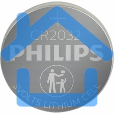 Элемент питания литиевый CR2032 (блист. 2шт) Philips Б0062716