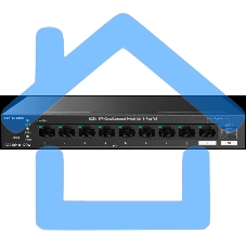 Коммутатор управляемый IP-COM G2210P-8-120W PoE, 10 портов, 9x1 Gbит/с, SFP 1x1 Gbит/с, PoE 8x30Вт (до 110 Вт)